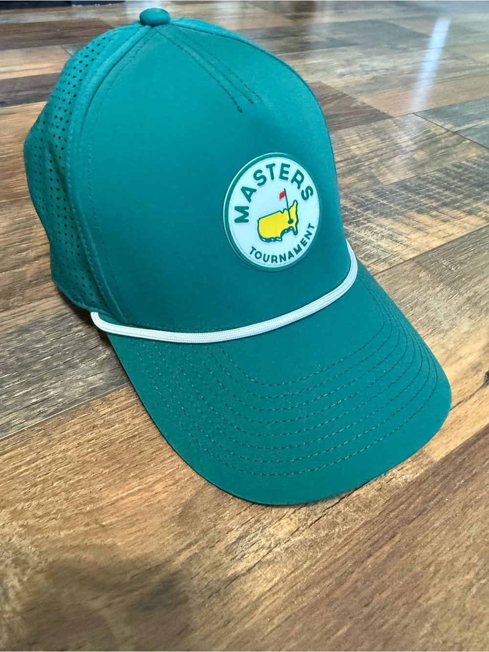 Masters Green Baseball Cap with Yellow Logo by Masters - Like NEW - Picture 2 of 3